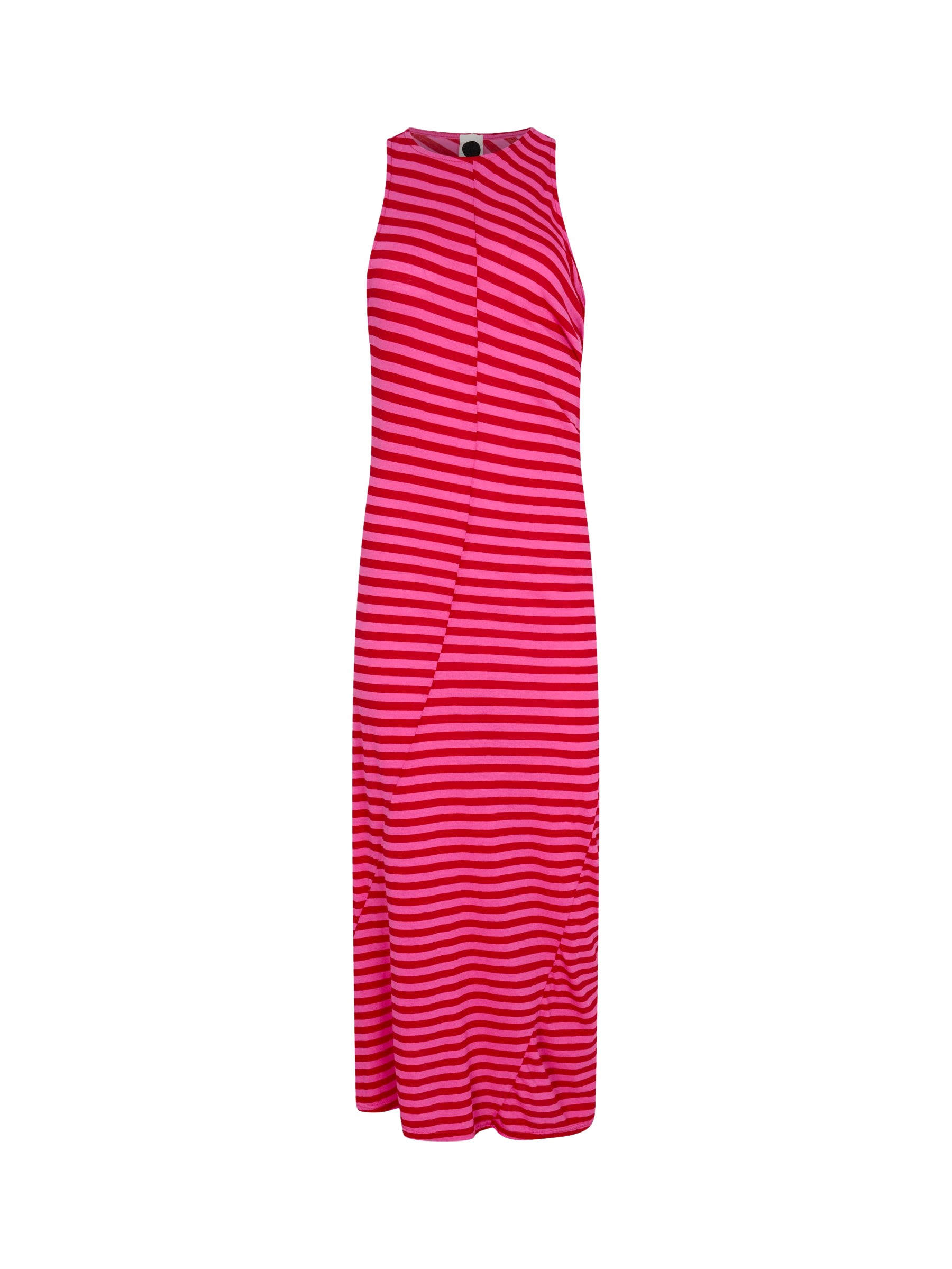Bassike Stripe Asymmetric Tank Dress