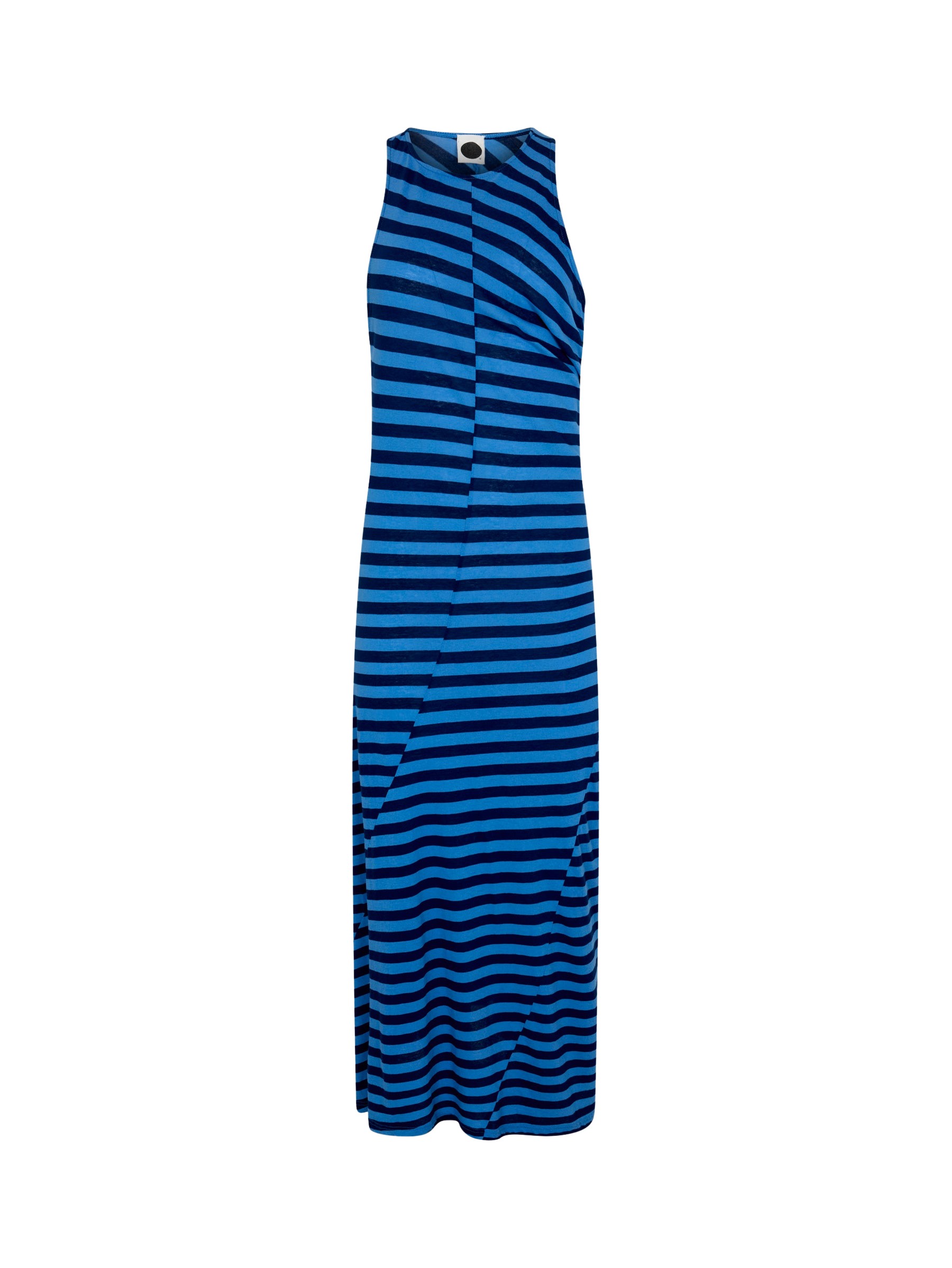 Bassike Stripe Asymmetric Tank Dress