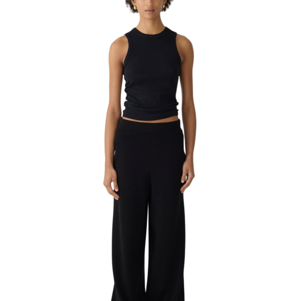 Bassike Wide Leg Athletic Cotton Pant, view 2