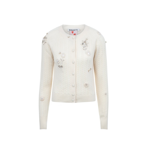 Bernadette Cardigan Gilberte Embroidered