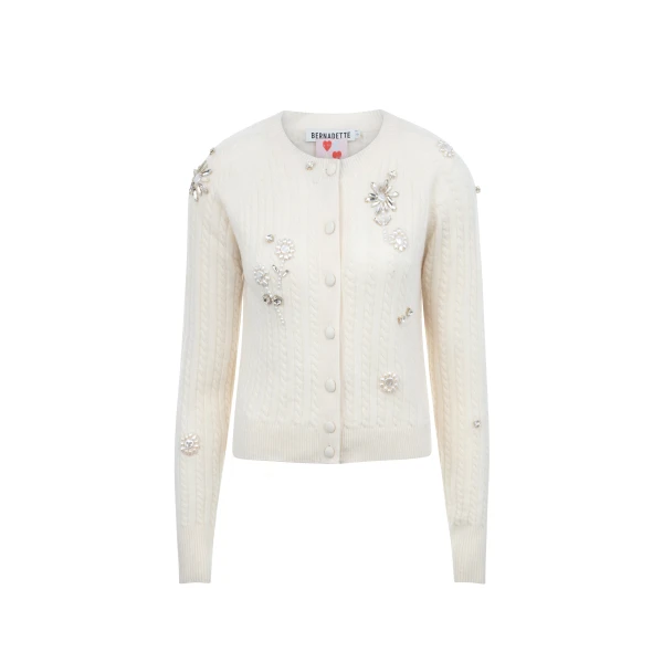 Bernadette Cardigan Gilberte Embroidered