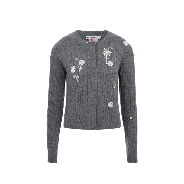 Bernadette Cardigan Gilberte Embroidered