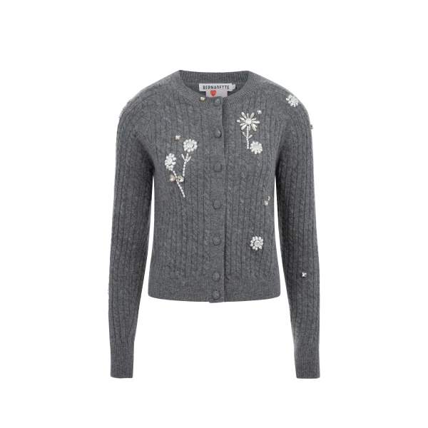 Bernadette Cardigan Gilberte Embroidered