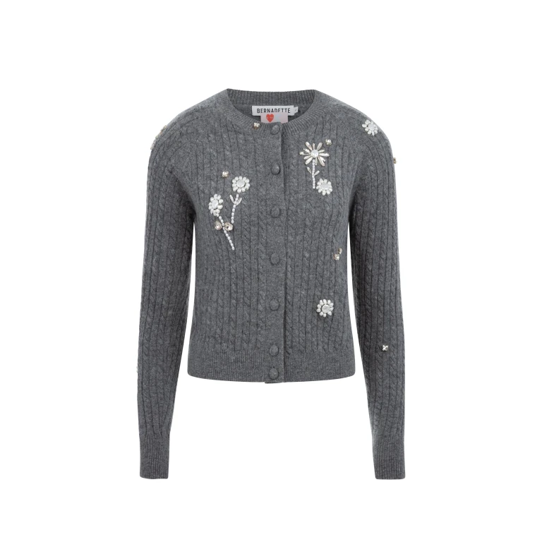Bernadette Cardigan Gilberte Embroidered
