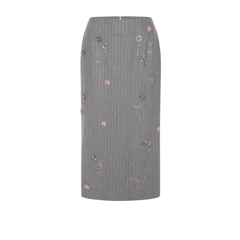 Bernadette Skirt Rox Multi-Crystal Embroidery