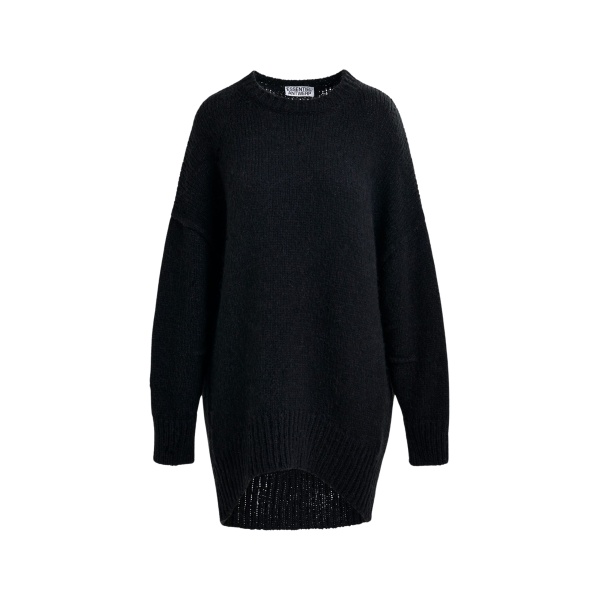 Essentiel Antwerp Black knit mini dress with ruffle detail - Essentiel Antwerp Dresses - Colorful Belgian Design - Shop at Luxury Shoes 