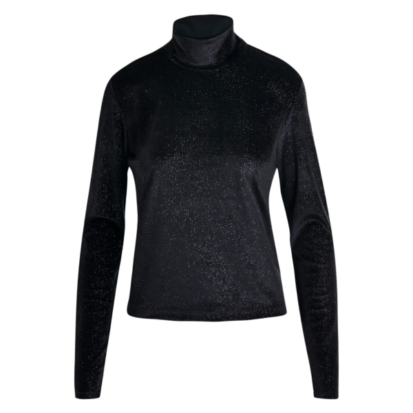 Essentiel Antwerp Black stretch-jersey turtleneck top
