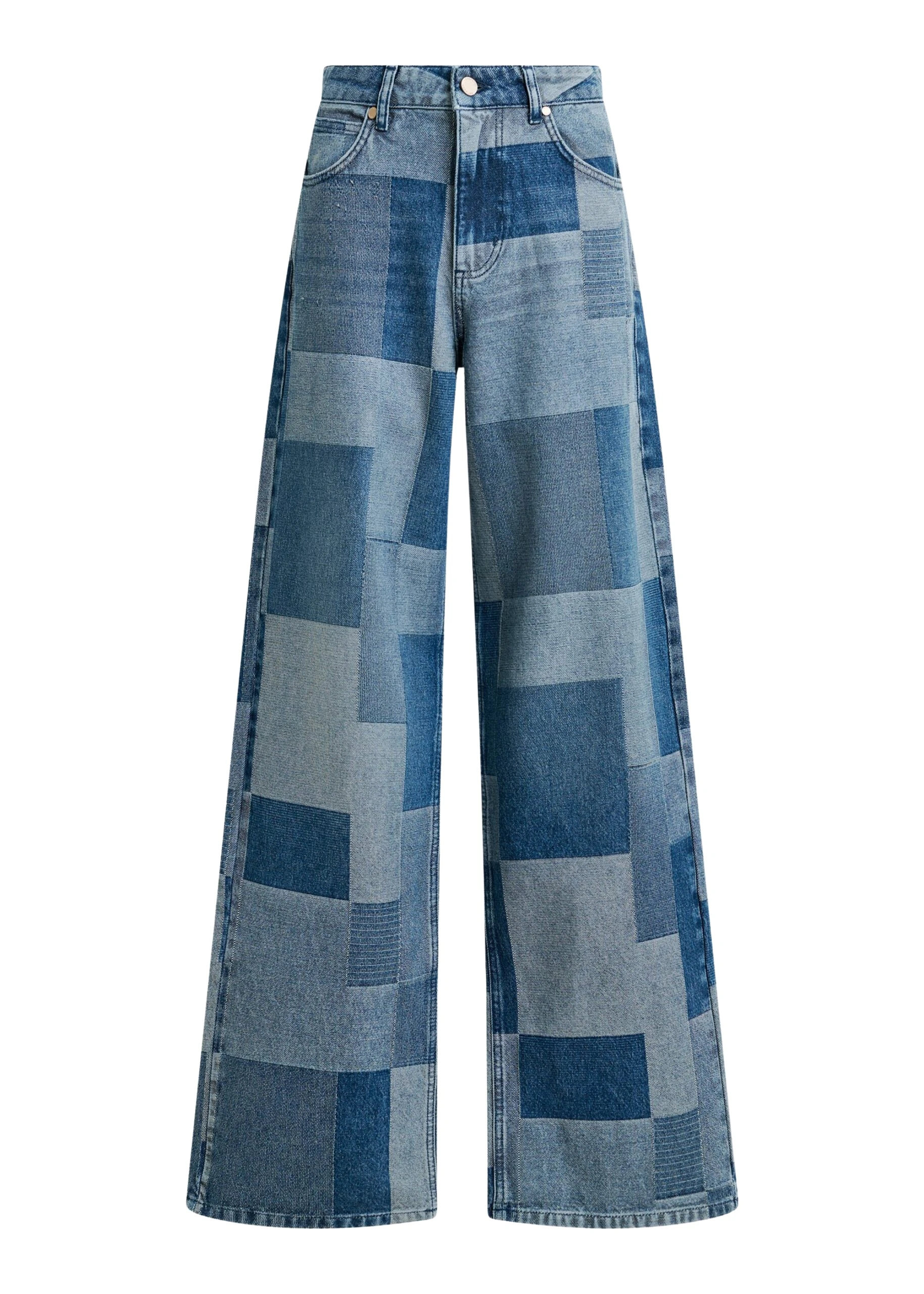 Blue-straight-leg-patchwork-blue-jeans-Essentiel-Antwerp-Pants-scaled37530_nobg Essentiel Antwerp Blue straight-leg patchwork blue jeans - Essentiel Antwerp Pants - Colorful Belgian Design - Shop at Luxury Shoes