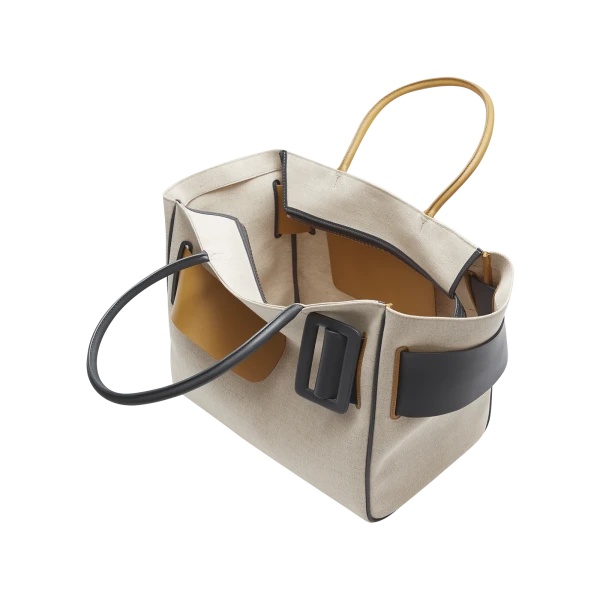 Natural/Peanut Butter/Marine - Boyy Bags - Oversized Buckle Bag - Shop at Luxury Shoes 