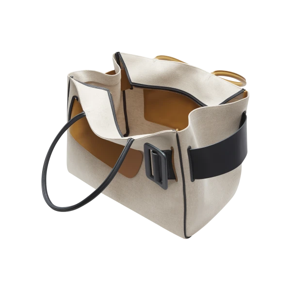 Natural Peanut Butter Marine - Boyy Bags - Oversized Buckle Bag - Shop at Luxury Shoes 