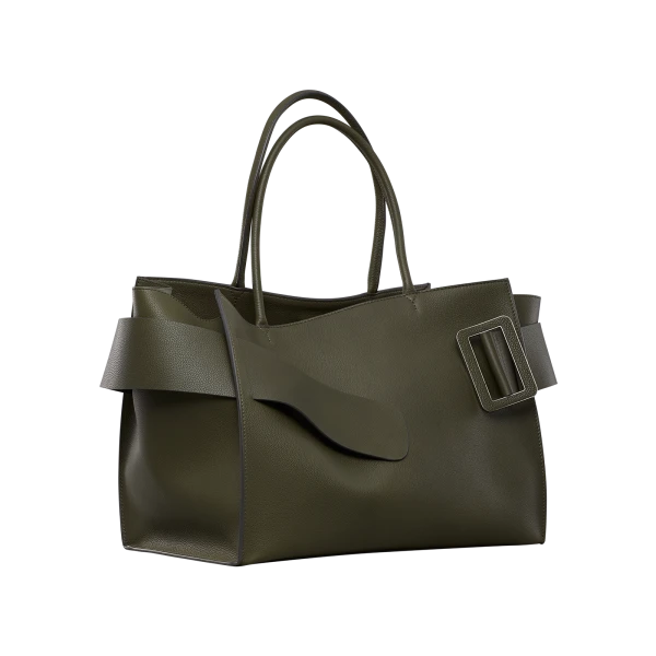 Hojicha - Boyy Bags - Oversized Buckle Bag - Shop at Luxury Shoes 