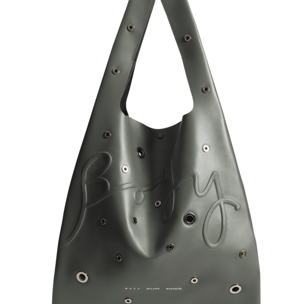 BOYY Poster Bag, Eyelets (L), Storm