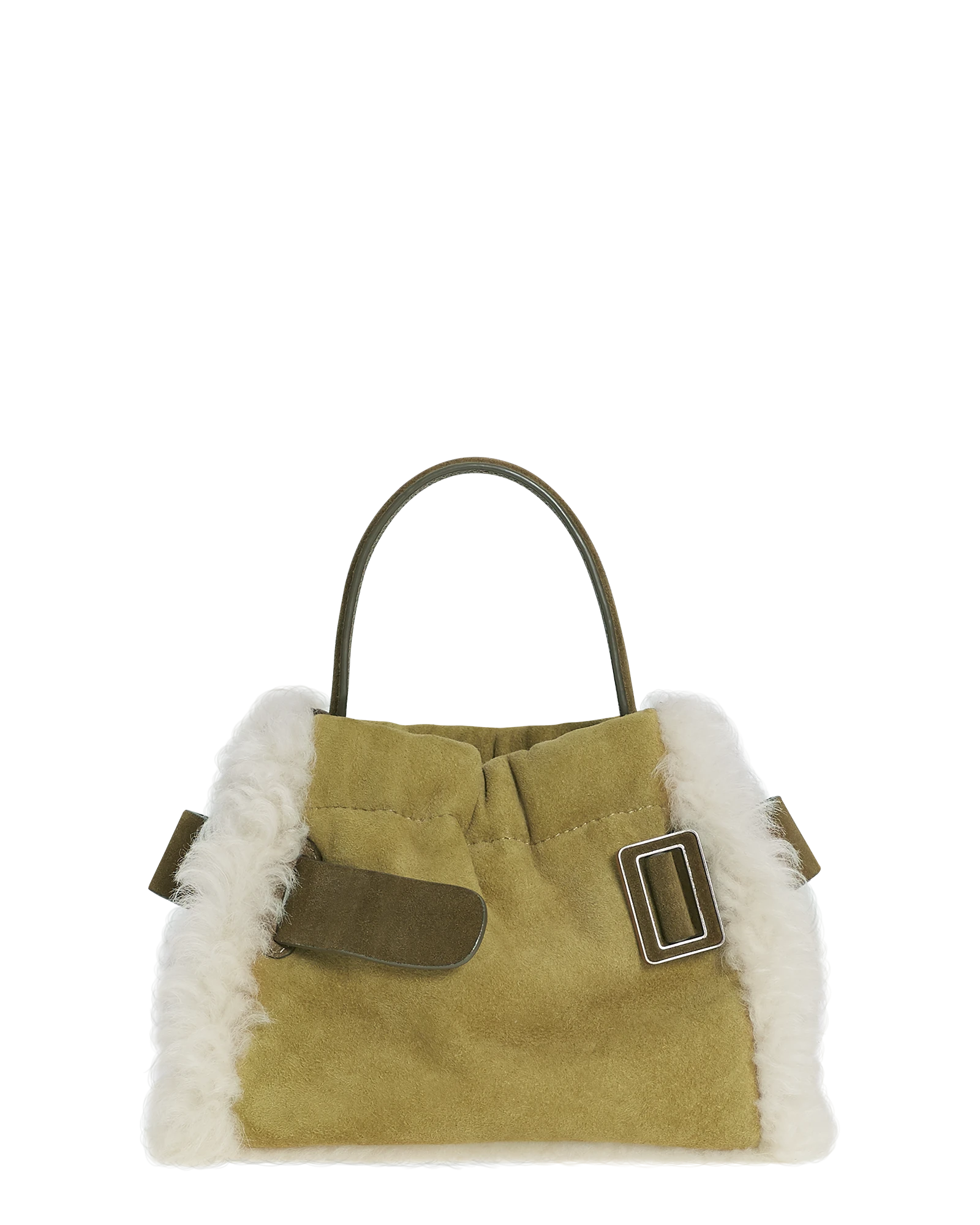 Boyy-Square-Scrunchy-Shearling-BeigeCaccia-Coveti BOYY Square Scrunchy