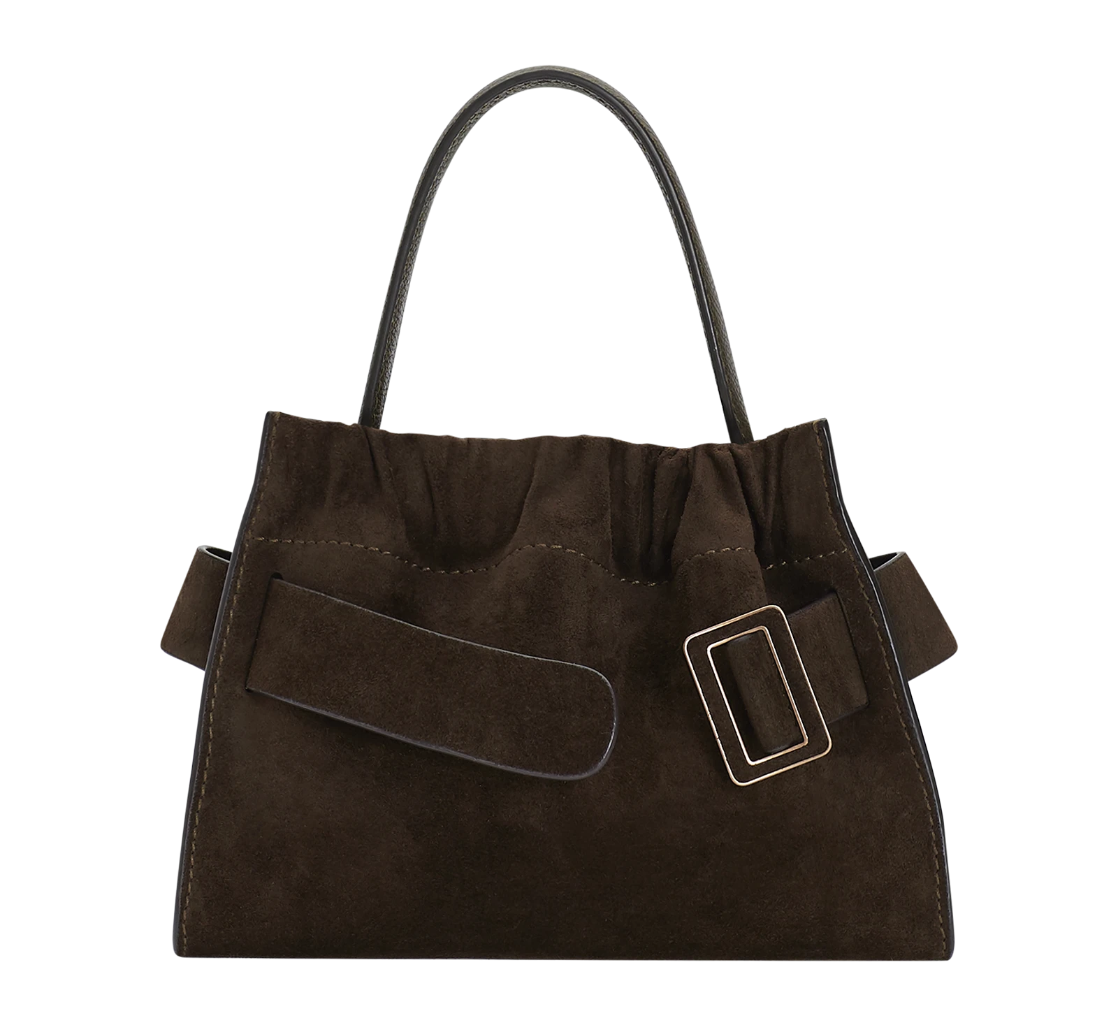 Boyy-Square-Scrunchy-Suede-Mogano-Coveti BOYY Square Scrunchy
