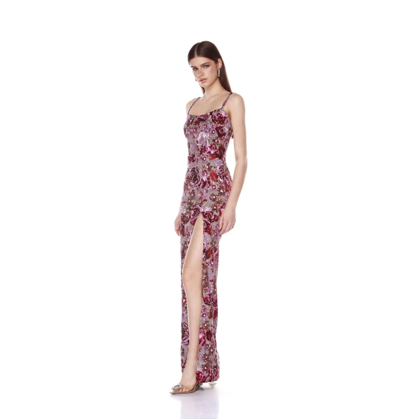 Bronx and Banco Dresses - Bronx and Banco Sequin Evening Dress - Natalie De'Banco Design - Shop at Luxury Shoes 