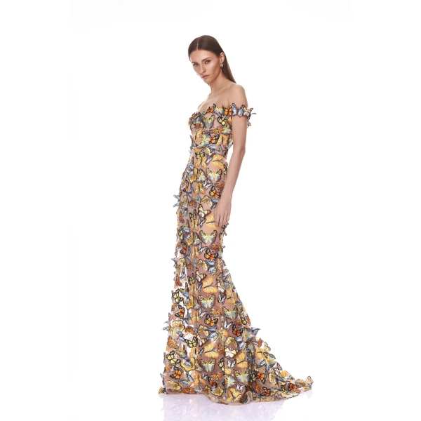 Bronx and Banco Dresses - Bronx and Banco Sequin Evening Dress - Natalie De'Banco Design - Shop at Luxury Shoes 