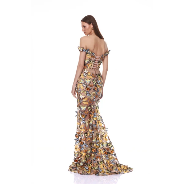 Bronx and Banco Dresses - Bronx and Banco Sequin Evening Dress - Natalie De'Banco Design - Shop at Luxury Shoes 