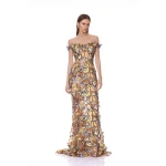 Bronx and Banco Dresses - Bronx and Banco Sequin Evening Dress - Natalie De'Banco Design - Shop at Luxury Shoes 