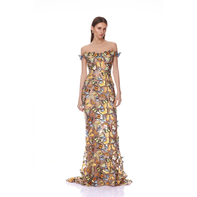 Bronx and Banco Dresses - Bronx and Banco Sequin Evening Dress - Natalie De'Banco Design - Shop at Luxury Shoes 