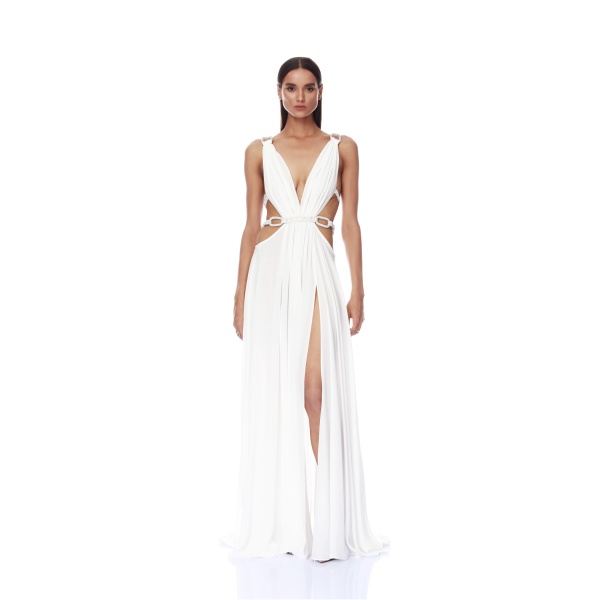 Bronx and Banco Dresses - Bronx and Banco Sequin Evening Dress - Natalie De'Banco Design - Shop at Luxury Shoes 