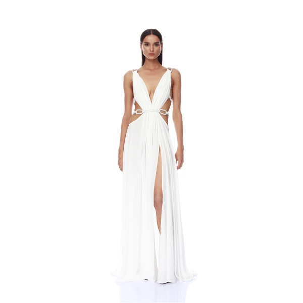 Bronx and Banco Dresses - Bronx and Banco Sequin Evening Dress - Natalie De'Banco Design - Shop at Luxury Shoes 