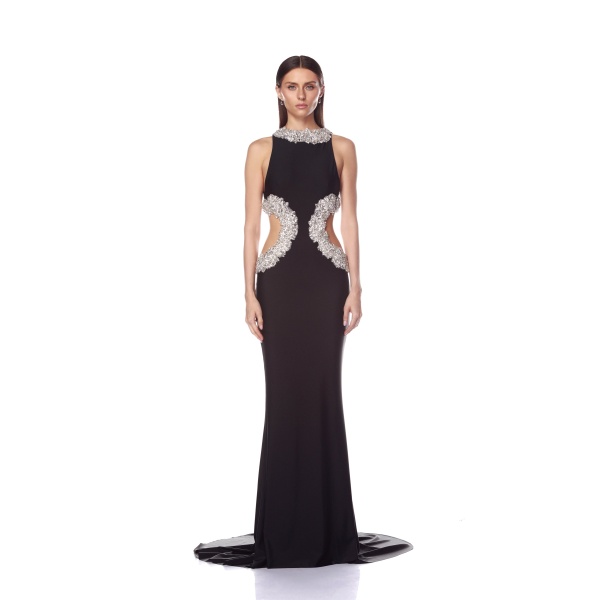 Bronx and Banco Dresses - Bronx and Banco Sequin Evening Dress - Natalie De'Banco Design - Shop at Luxury Shoes 