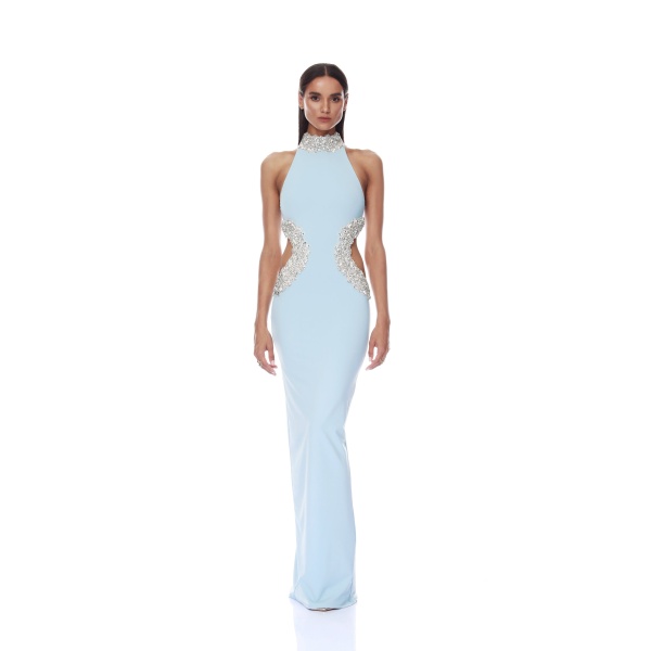 Bronx and Banco Dresses - Bronx and Banco Sequin Evening Dress - Natalie De'Banco Design - Shop at Luxury Shoes 
