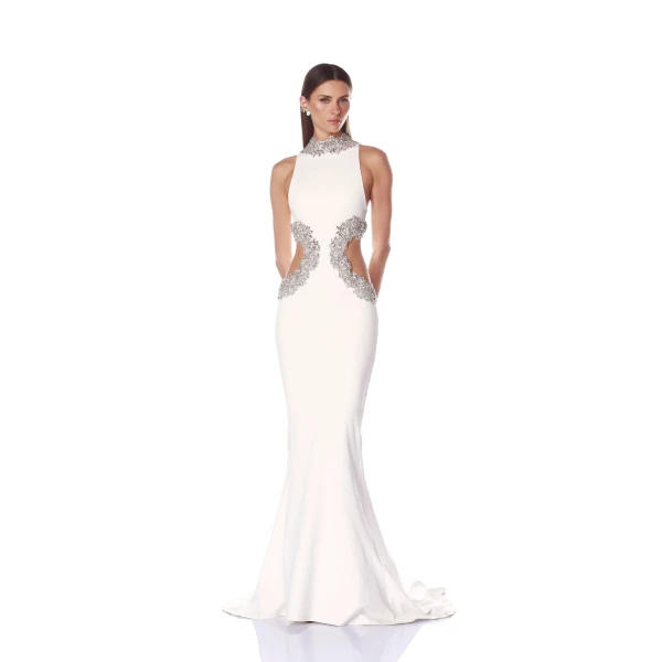Bronx and Banco Dresses - Bronx and Banco Sequin Evening Dress - Natalie De'Banco Design - Shop at Luxury Shoes 