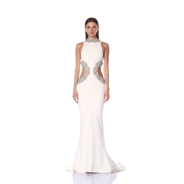 Bronx and Banco Dresses - Bronx and Banco Sequin Evening Dress - Natalie De'Banco Design - Shop at Luxury Shoes 