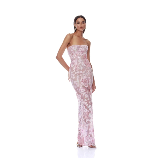 Bronx and Banco Dresses - Bronx and Banco Sequin Evening Dress - Natalie De'Banco Design - Shop at Luxury Shoes 