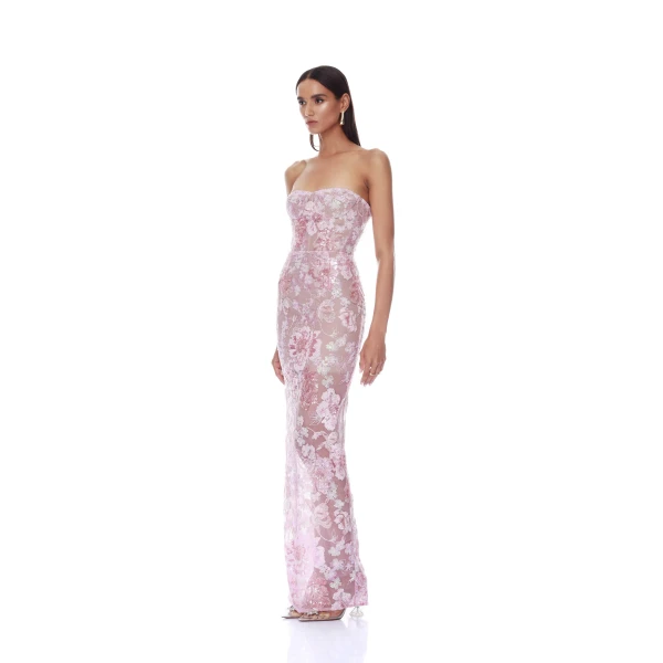 Bronx and Banco Dresses - Bronx and Banco Sequin Evening Dress - Natalie De'Banco Design - Shop at Luxury Shoes 