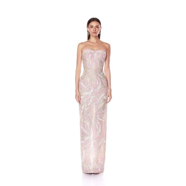 Bronx and Banco Dresses - Bronx and Banco Sequin Evening Dress - Natalie De'Banco Design - Shop at Luxury Shoes 