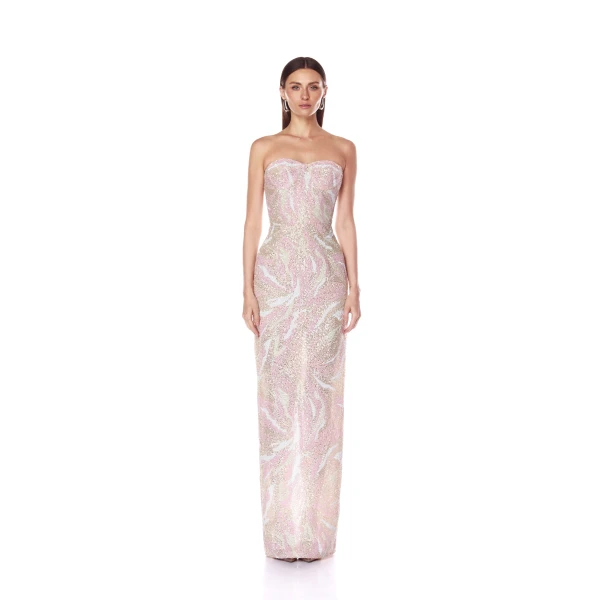 Bronx and Banco Dresses - Bronx and Banco Sequin Evening Dress - Natalie De'Banco Design - Shop at Luxury Shoes 