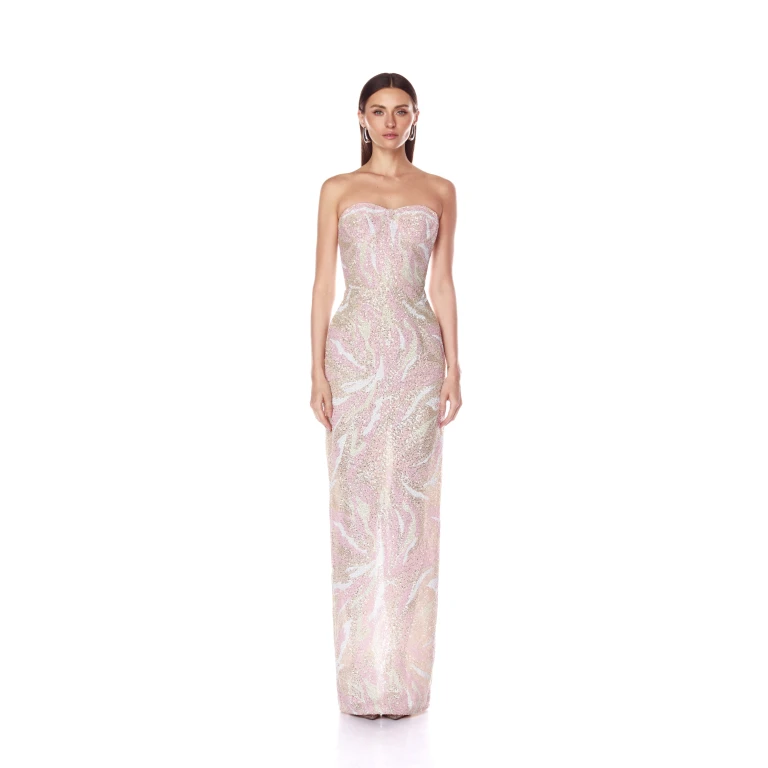 Bronx and Banco Dresses - Bronx and Banco Sequin Evening Dress - Natalie De'Banco Design - Shop at Luxury Shoes 