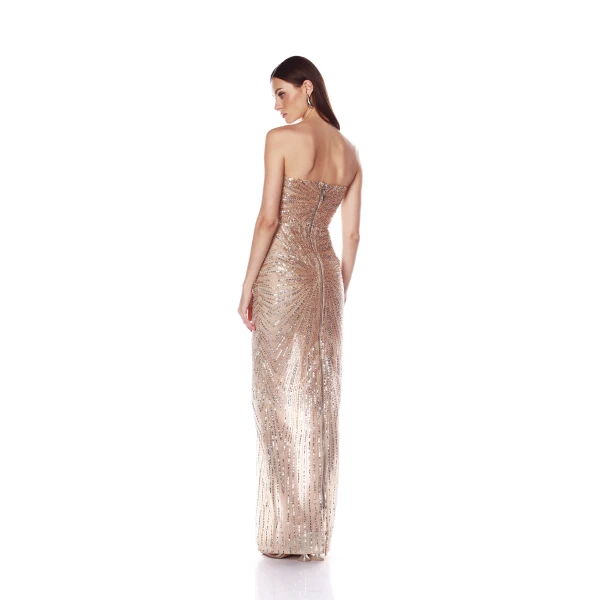 Bronx and Banco Dresses - Bronx and Banco Sequin Evening Dress - Natalie De'Banco Design - Shop at Luxury Shoes 