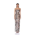 Bronx and Banco Dresses - Bronx and Banco Sequin Evening Dress - Natalie De'Banco Design - Shop at Luxury Shoes 
