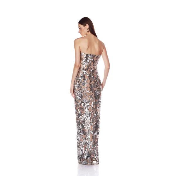Bronx and Banco Dresses - Bronx and Banco Sequin Evening Dress - Natalie De'Banco Design - Shop at Luxury Shoes 