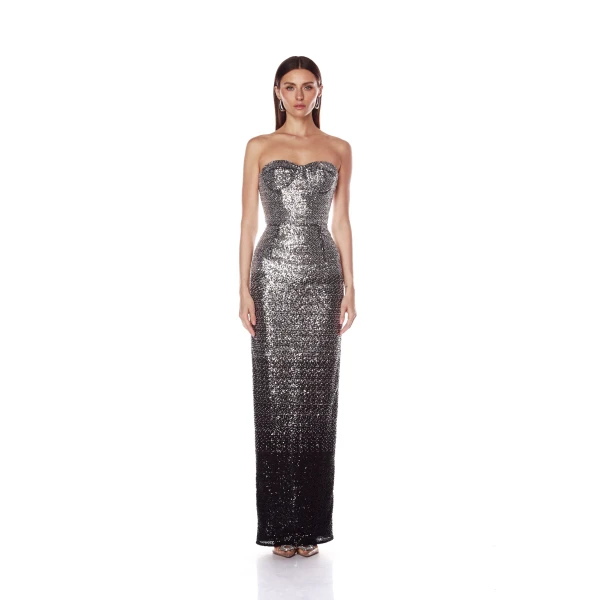 Bronx and Banco Dresses - Bronx and Banco Sequin Evening Dress - Natalie De'Banco Design - Shop at Luxury Shoes 