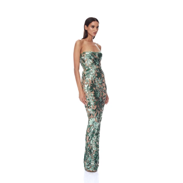 Bronx and Banco Dresses - Bronx and Banco Sequin Evening Dress - Natalie De'Banco Design - Shop at Luxury Shoes 
