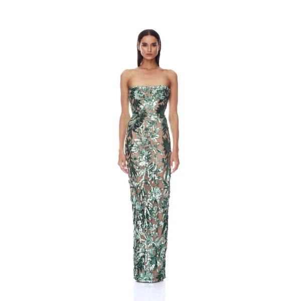 Bronx and Banco Dresses - Bronx and Banco Sequin Evening Dress - Natalie De'Banco Design - Shop at Luxury Shoes 