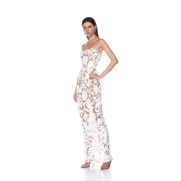 Bronx and Banco Dresses - Bronx and Banco Sequin Evening Dress - Natalie De'Banco Design - Shop at Luxury Shoes 
