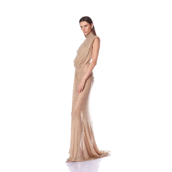 Bronx and Banco Dresses - Bronx and Banco Sequin Evening Dress - Natalie De'Banco Design - Shop at Luxury Shoes 