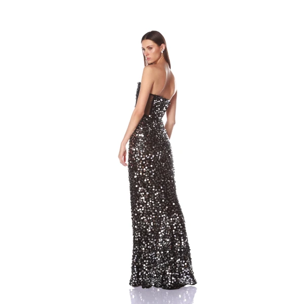 Bronx and Banco Dresses - Bronx and Banco Sequin Evening Dress - Natalie De'Banco Design - Shop at Luxury Shoes 