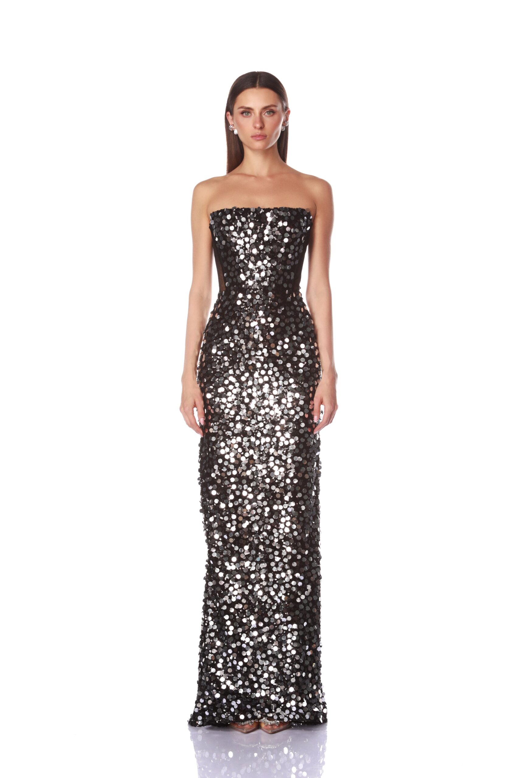Bronx and Banco Dresses - Bronx and Banco Sequin Evening Dress - Natalie De'Banco Design - Shop at Luxury Shoes Bronx and Banco Dresses - Bronx and Banco Sequin Evening Dress - Natalie De'Banco Design - Shop at Luxury Shoes