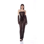 Bronx and Banco Dresses - Bronx and Banco Sequin Evening Dress - Natalie De'Banco Design - Shop at Luxury Shoes 