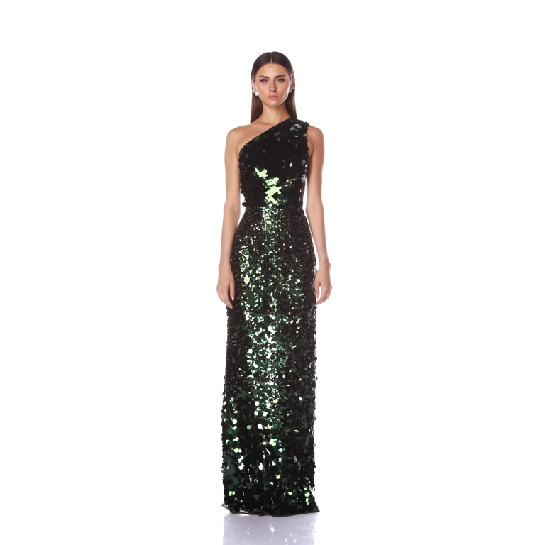 Bronx and Banco Dresses - Bronx and Banco Sequin Evening Dress - Natalie De'Banco Design - Shop at Luxury Shoes 