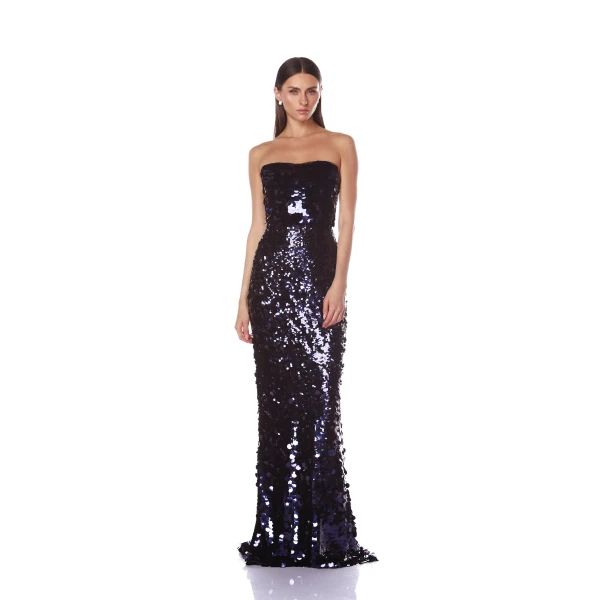 Bronx and Banco Dresses - Bronx and Banco Sequin Evening Dress - Natalie De'Banco Design - Shop at Luxury Shoes 