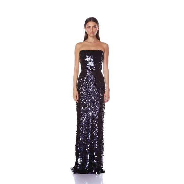 Bronx and Banco Dresses - Bronx and Banco Sequin Evening Dress - Natalie De'Banco Design - Shop at Luxury Shoes 