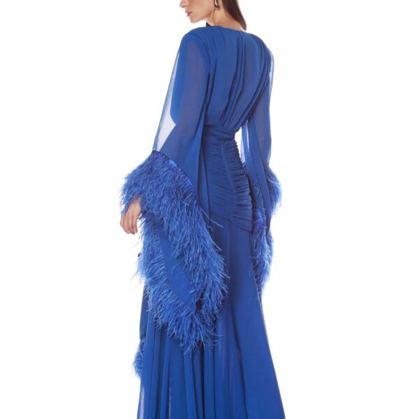 Bronx and Banco Geisha Cobalt Maxi Dress, view 4