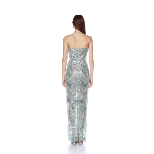 Bronx and Banco Dresses - Bronx and Banco Sequin Evening Dress - Natalie De'Banco Design - Shop at Luxury Shoes 